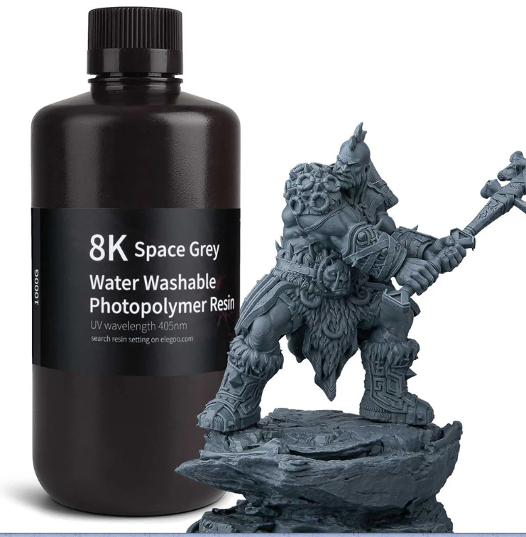 Résine 3D IMP3D lavable à l'eau grise 8K